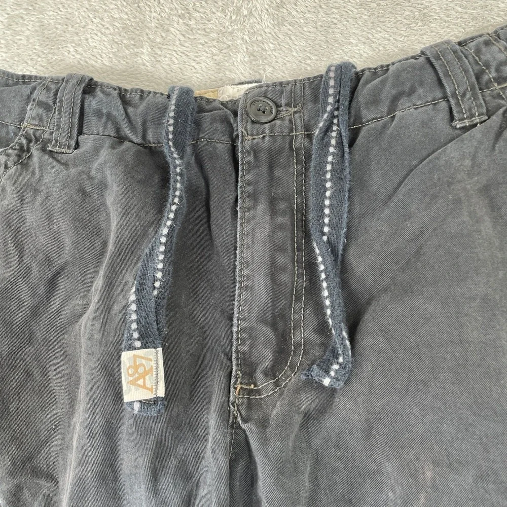 Vintage Aeropostale Cargo Shorts Mens 32 Black Y2K Baggy Cotton Utility Skater